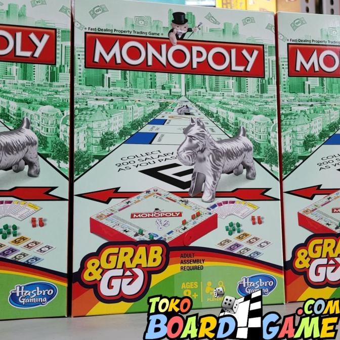 Jual Monopoly Grab & Go Grab and Go Board Game ( Hasbro Original