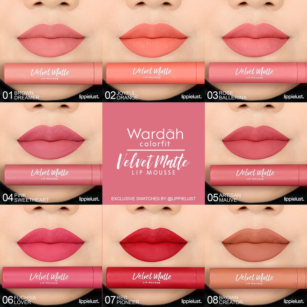 Promo WARDAH Colorfit Velvet Matte Lip Mousse Lip Cream - Lipstik WARDAH  Diskon 17% di Seller Glam Market Official Store - Babura Sunggal, Kota  Medan