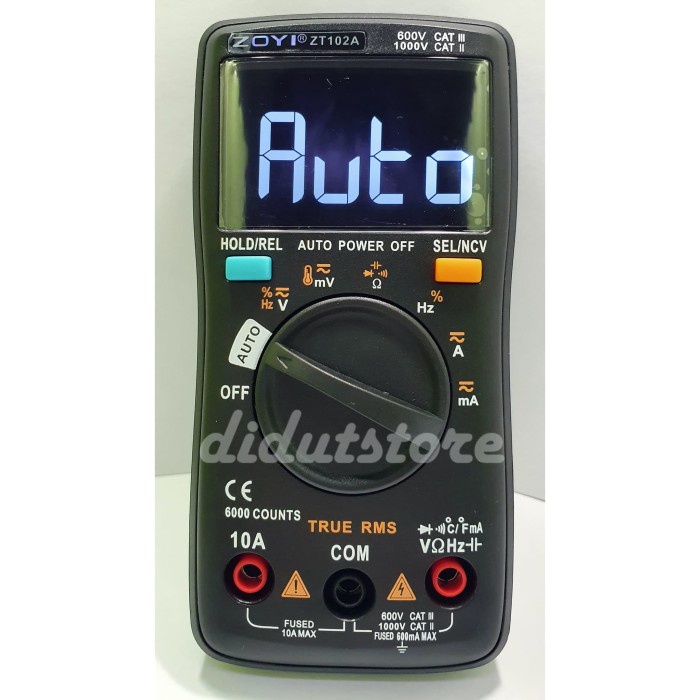 Jual IndustriUkurAlat Zoyi Zt102A Auto Multimeter Digital Avometer Multitester + Ncv Alat