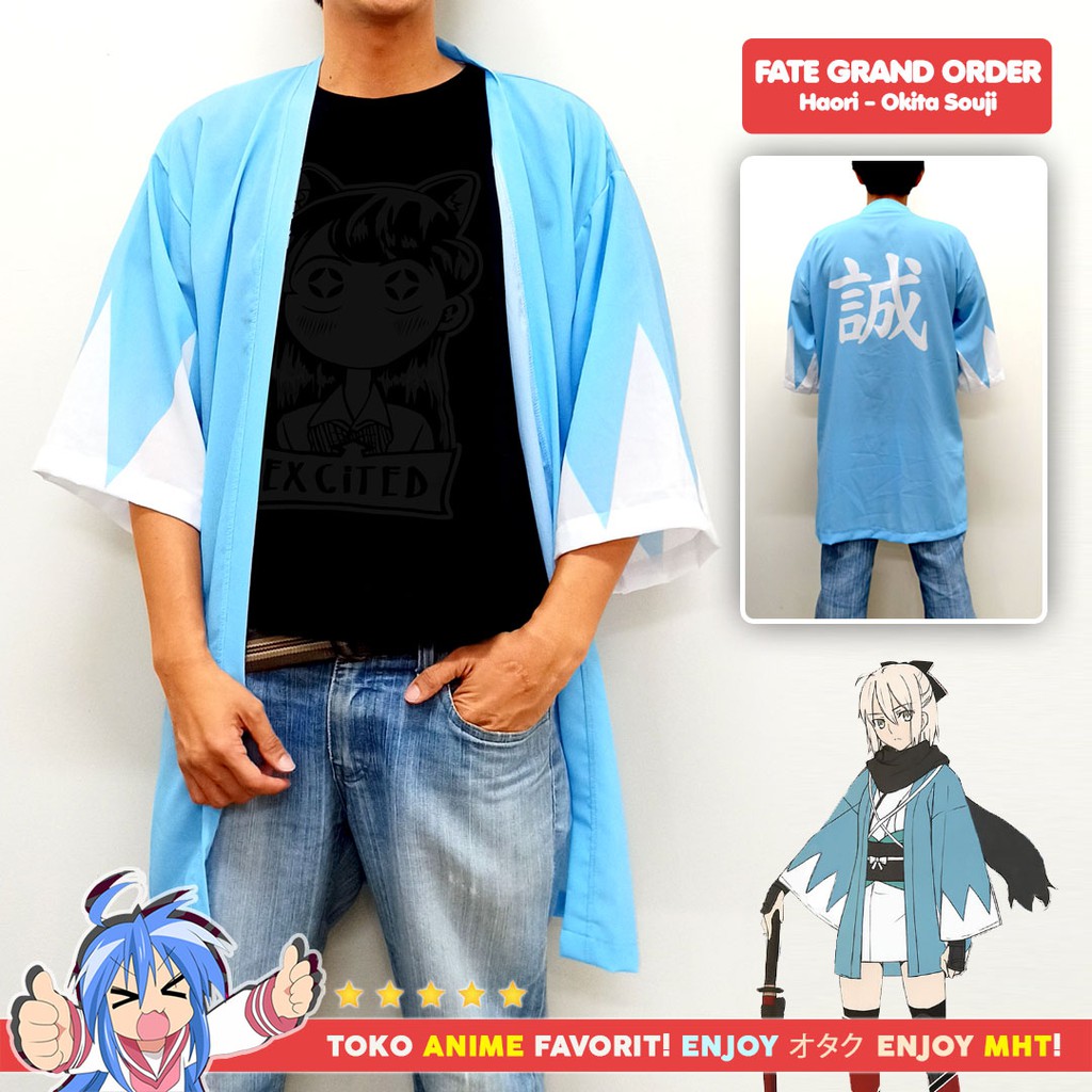 Haori Anime Loose Kimono Fate Grand Order Okita Souji Shinsengumi