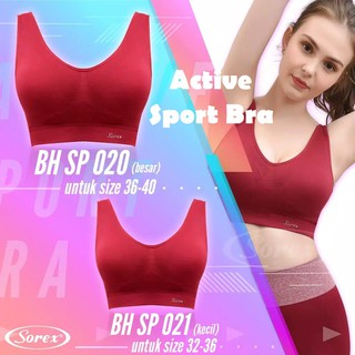Sport Bra Sorex Polos SP 021 & SP 020 BH Senam Olahraga Stretch