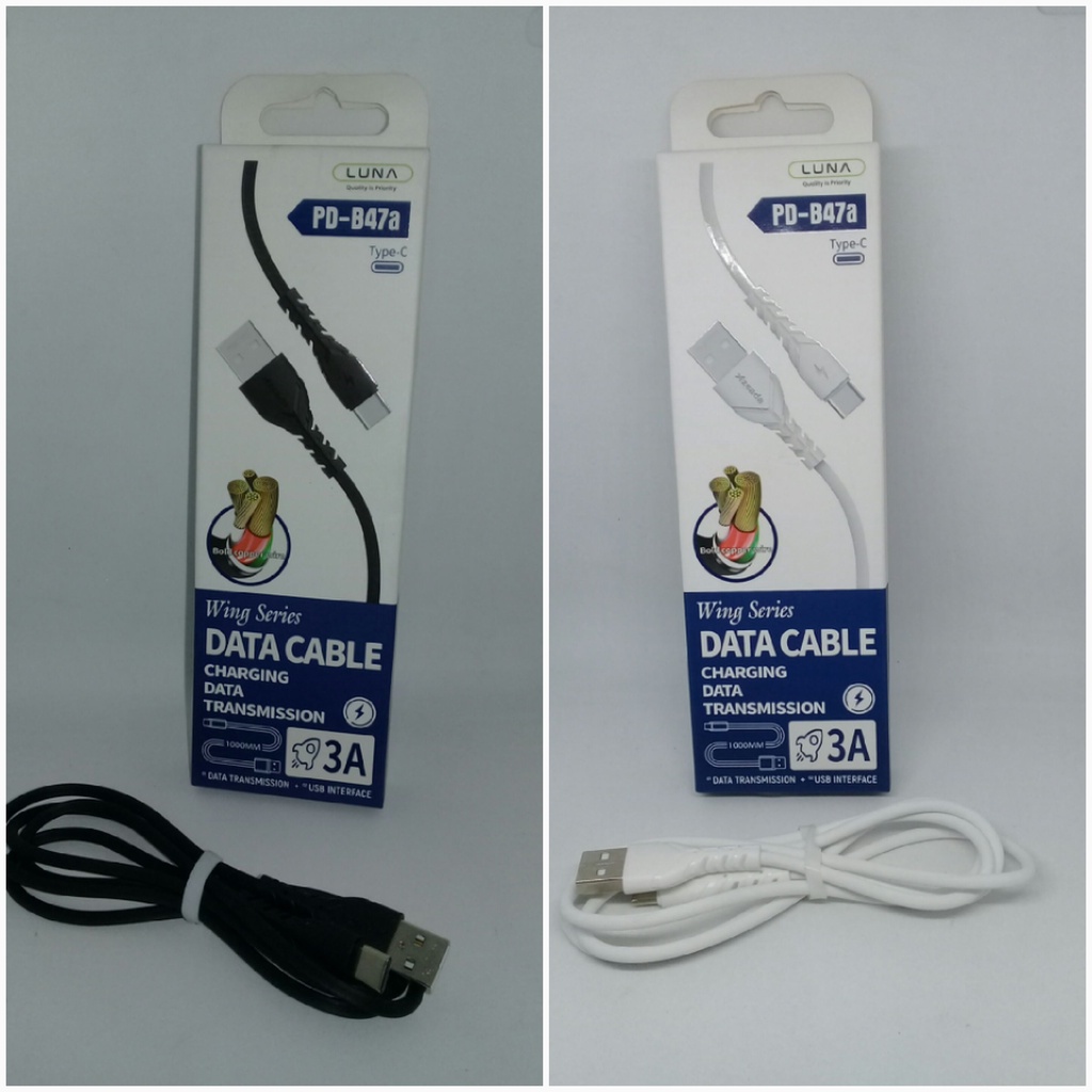 Jual Kabel Data LUNA TYPE C MODEL PD-B47A ORI 100% | Shopee Indonesia