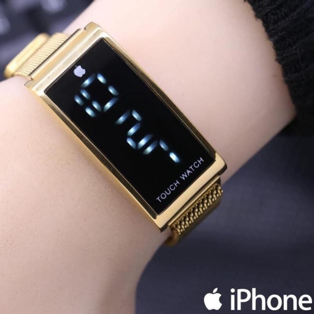 Jual Jam tangan wanita Iphonee magnet ya model led touchscreen | Shopee ...