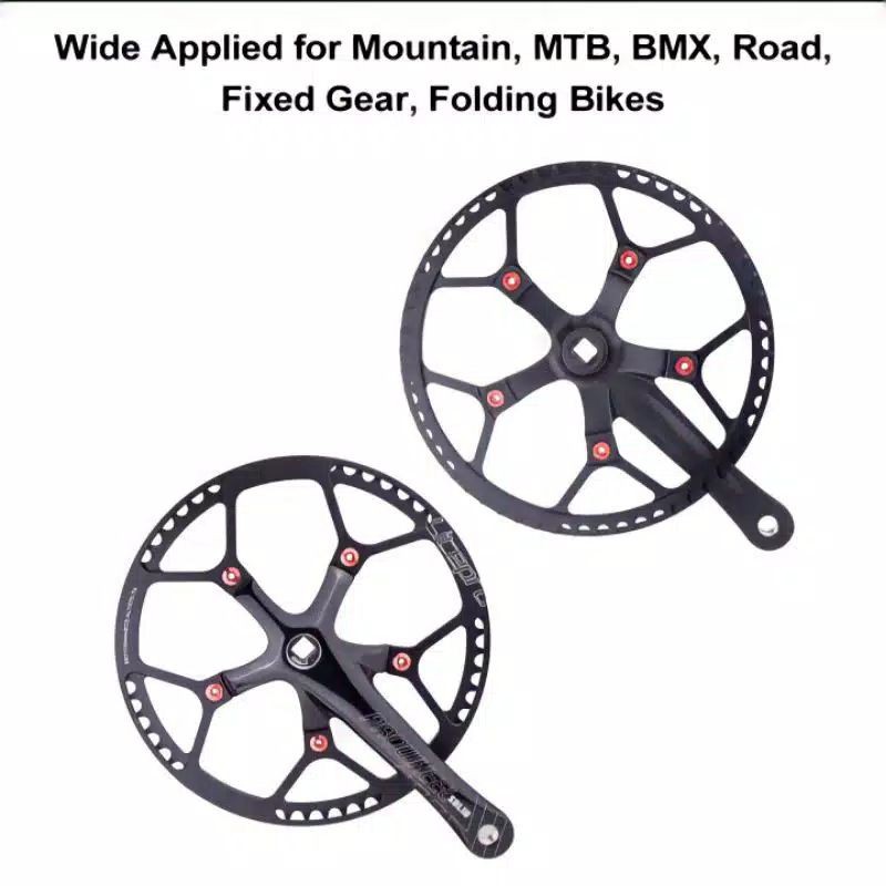 Jual chainring litepro 45T/47T hitam | Shopee Indonesia