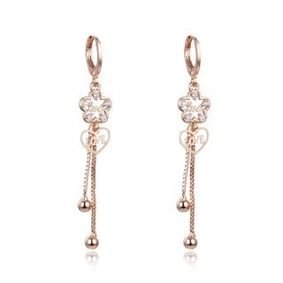 HYL JEWELRY COD COD Anting Titanium Wanita Emas Muda Anti Karat Dewasa Tusuk Korea Asli Panjang Dan Luntur Korea Style Selamanya Dewasa 26 1