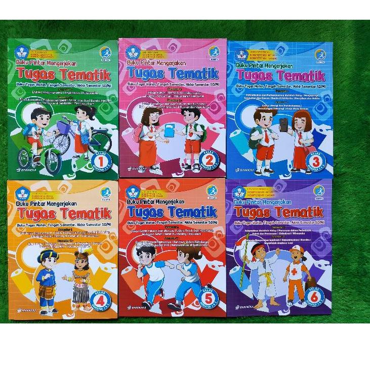 Jual Murah Terkeren Original Buku Pintar Mengerjakan Tugas Tematik Sd