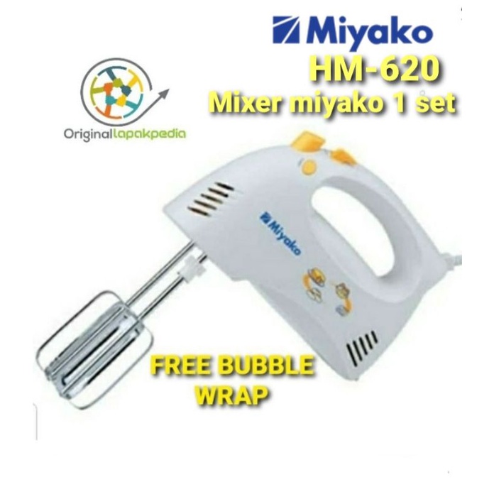 Jual Hand Mixer Miyako Hm 620 Mixer Tangan Sni Pengaduk Adonan Kue Roti