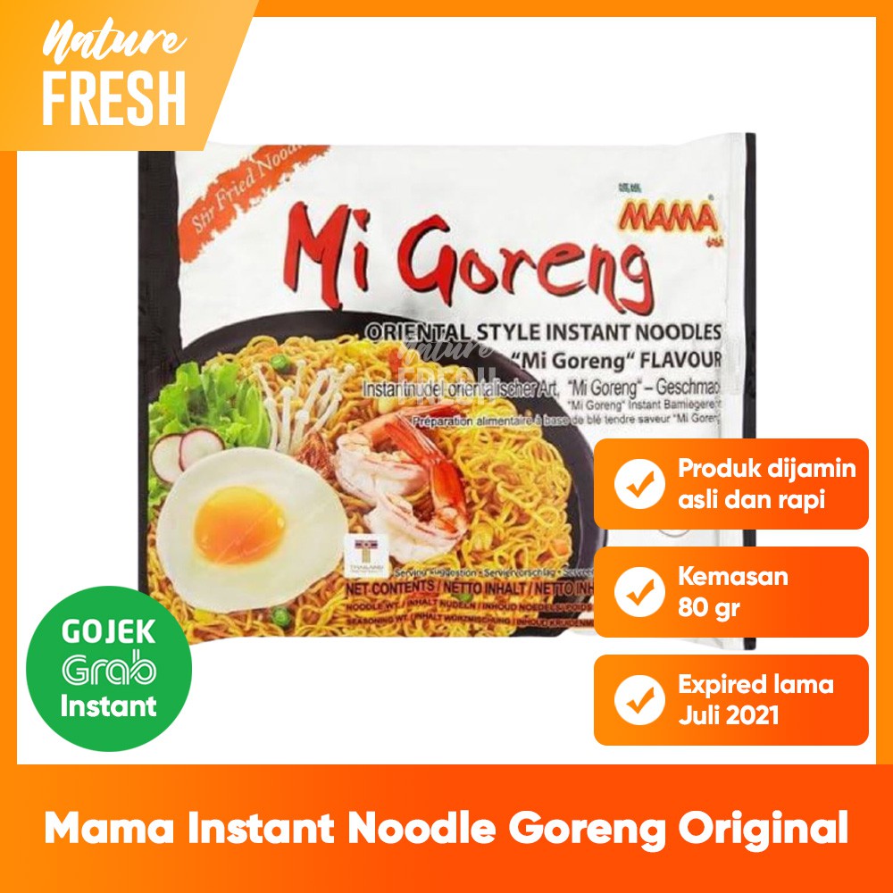 Jual Mie Instan Mama Noodle Goreng Original Kemasan G Makanan Thailand Mama Instant Noodle