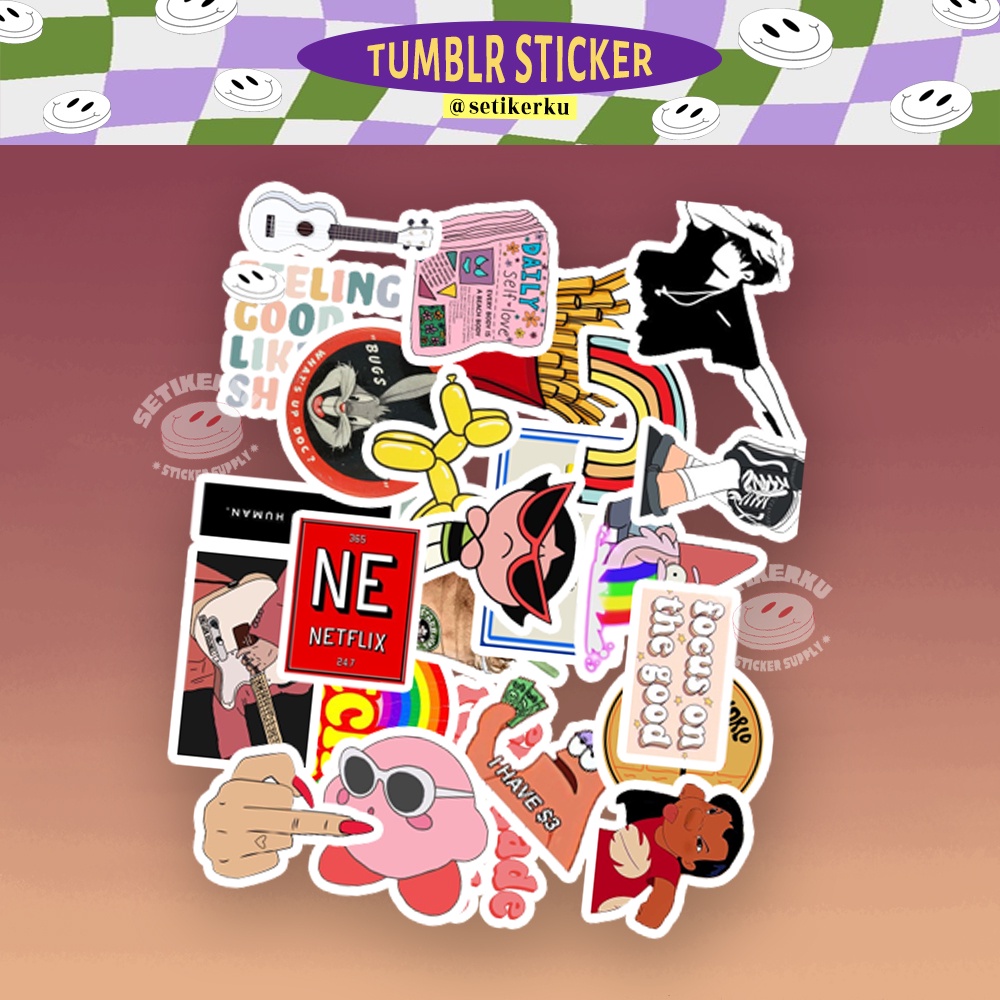 Jual 15pcs TUMBLR Sticker Pack A6 | stiker aesthetic tumblr | Shopee ...
