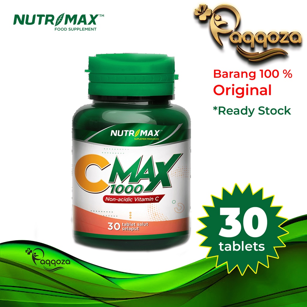 Jual C Max 1000 Nutrimax 30 Tablet Suplemen Vitamim C Daya Tahan Tubuh ...
