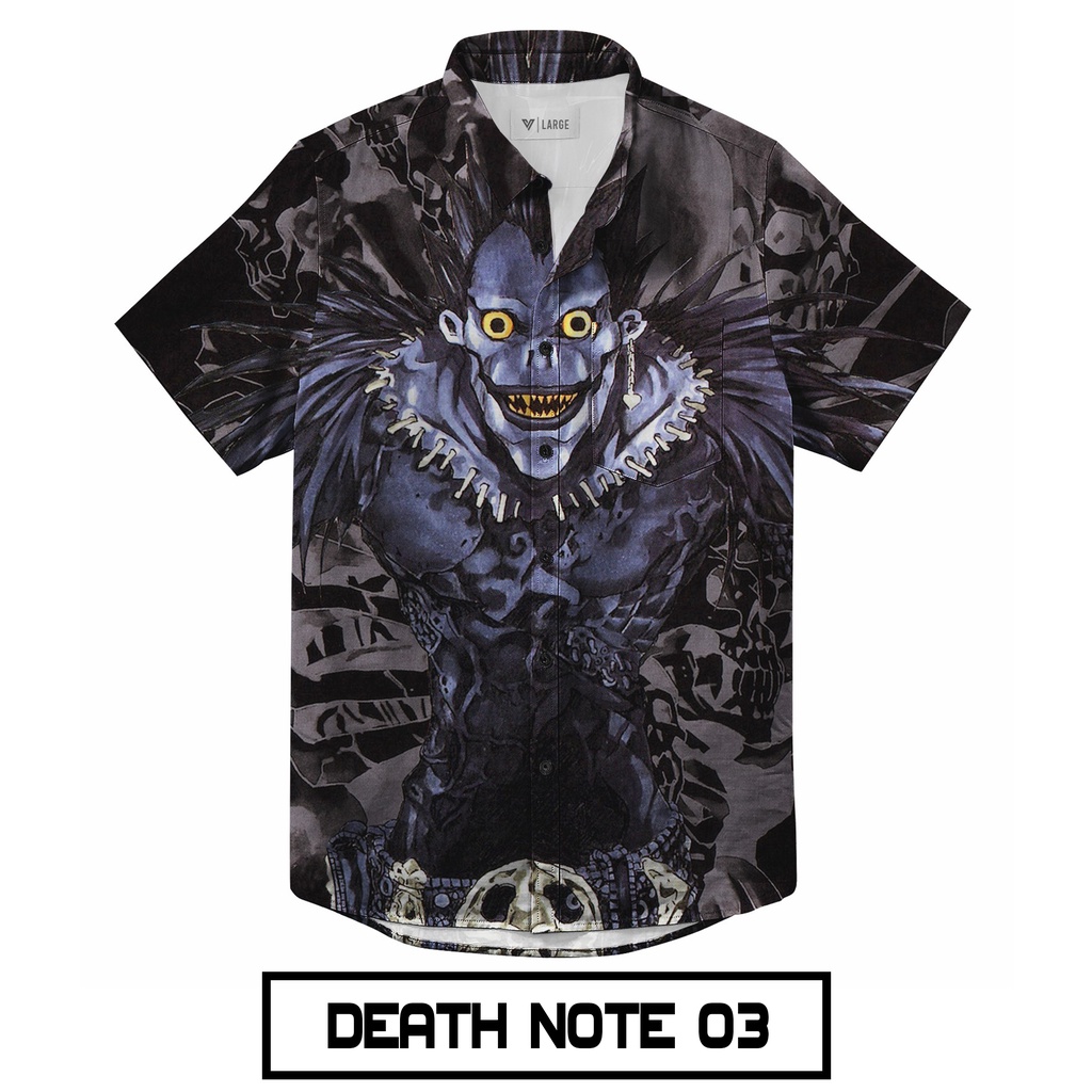 Jual ANIME DEATH NOTE Kemeja Fullprint (100% Premium Polyester Fabric ...