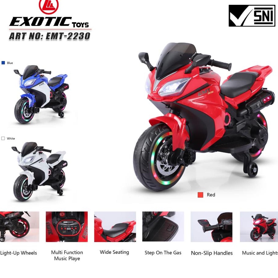 Jual Motor aki EXOTIC EMT2230 Aki 6V7A | Shopee Indonesia