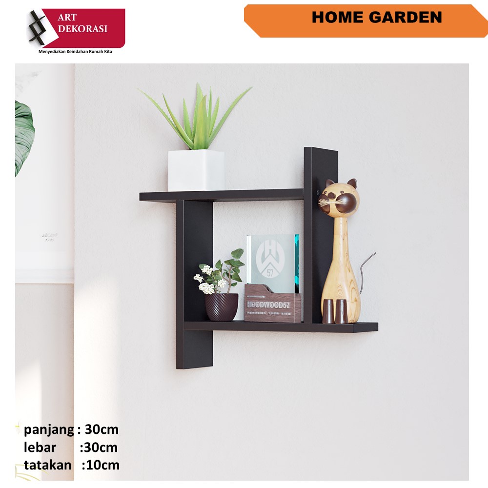 Jual rak dinding kayu tempel gantung simpel 30cm | Shopee Indonesia