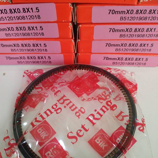 Jual RING PISTON RIK UKURAN 6869707172 mm 0,8X0,8X1,5 Shopee