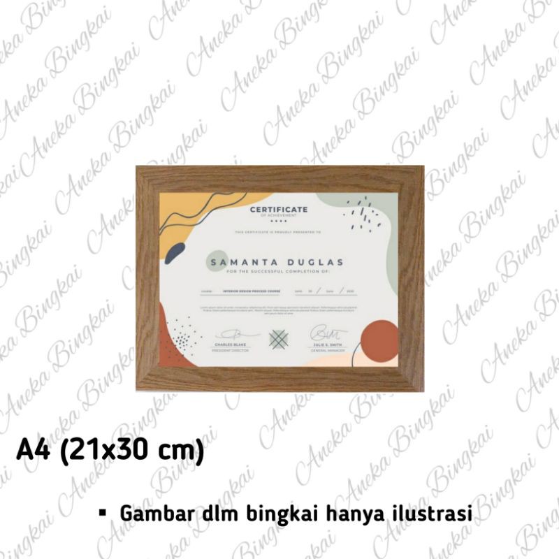 Jual Bingkai Sertifikat A4 Frame Sertifikat A4 Bingkai Piagam ...