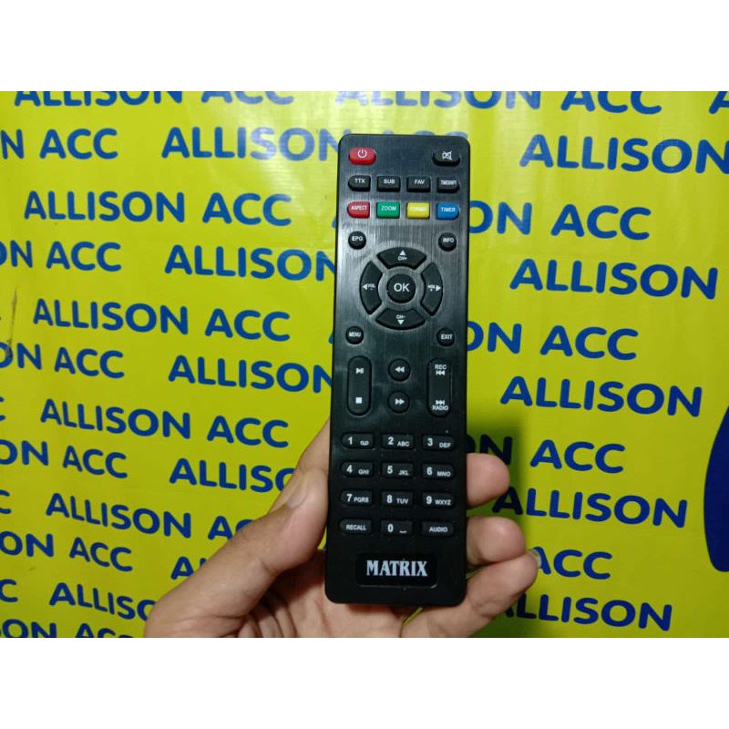 Jual REMOT ORIGINAL SET TOP BOX MATRIX MERAH REMOTE STB APPLE MATRIX ...