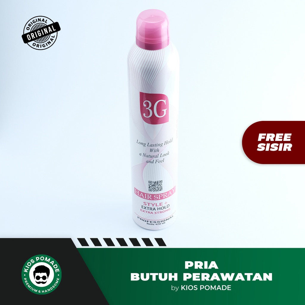 Jual 3G Hair Spray Styling Membentuk Tatanan Rambut Lebih Mengembang ...