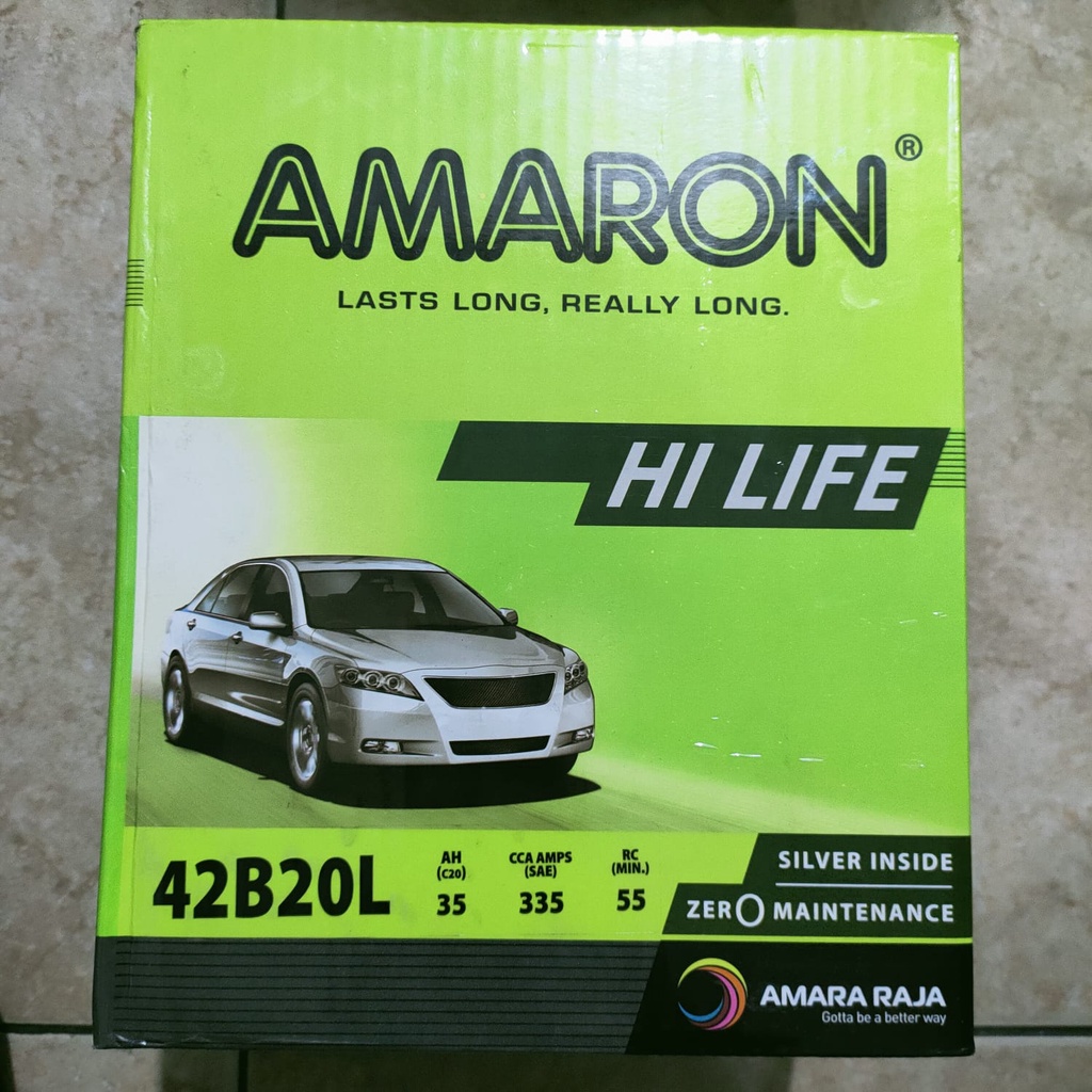 Jual AKI AMARON HI LIFE 42B20L (BH) | Shopee Indonesia
