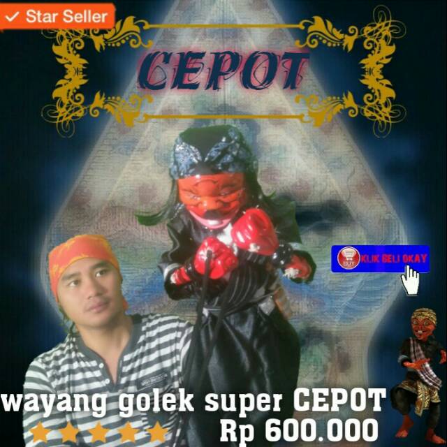 Jual Wayang golek super CEPOT/ASTRAJINGGA