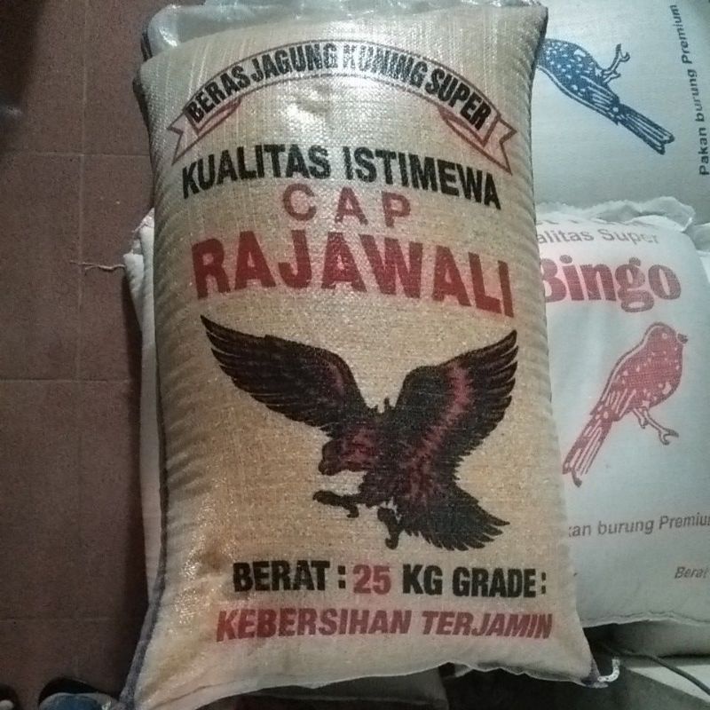 Jual Beras Jagung Kuning Super Cap Rajawali (Jagung Sriti) | Shopee ...