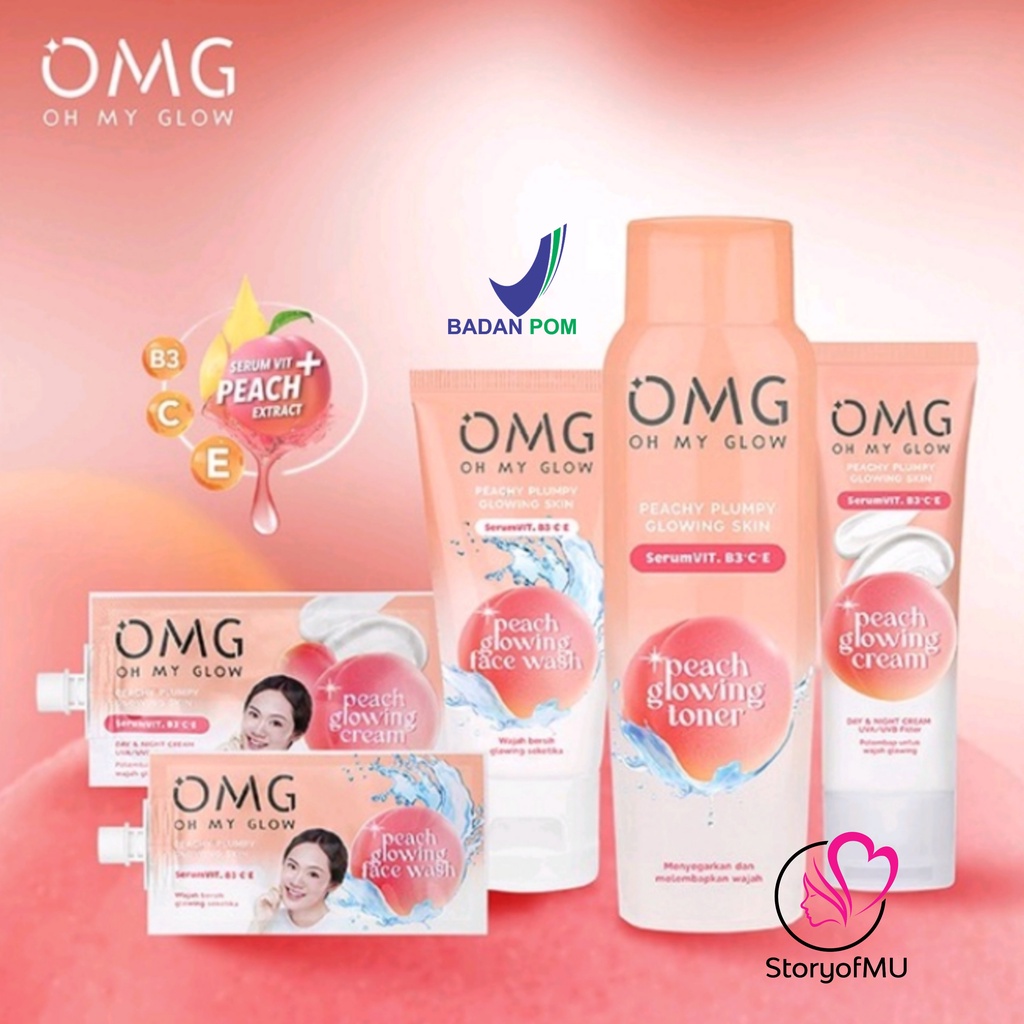 Jual Omg Oh My Glow Skincare Skin Care Peach Glowing Cream Face