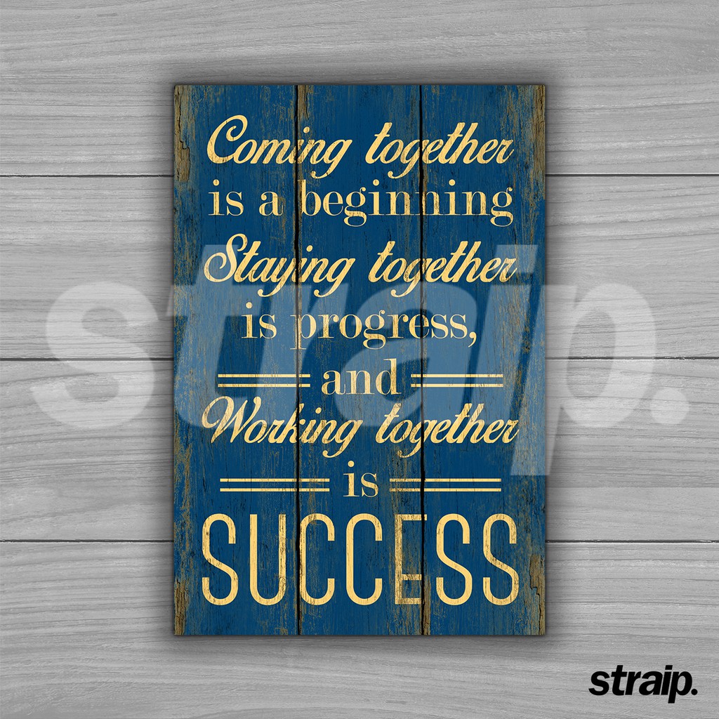 Jual POSTER SIGN KAYU MOTIVASI - COMING TOGETHER | Shopee Indonesia