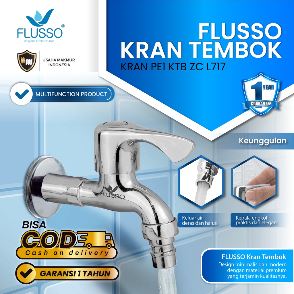 Jual Flusso Kran Pe Ktb Zc L Kran Tembok Keran Air Tembok Keran Tembok Engkol Terlaris