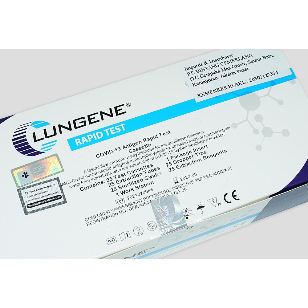 Jual LUNGENE RAPID TEST ANTIGEN ( AKL RESMI ORI KEMENKES ) METODE COLOK ...