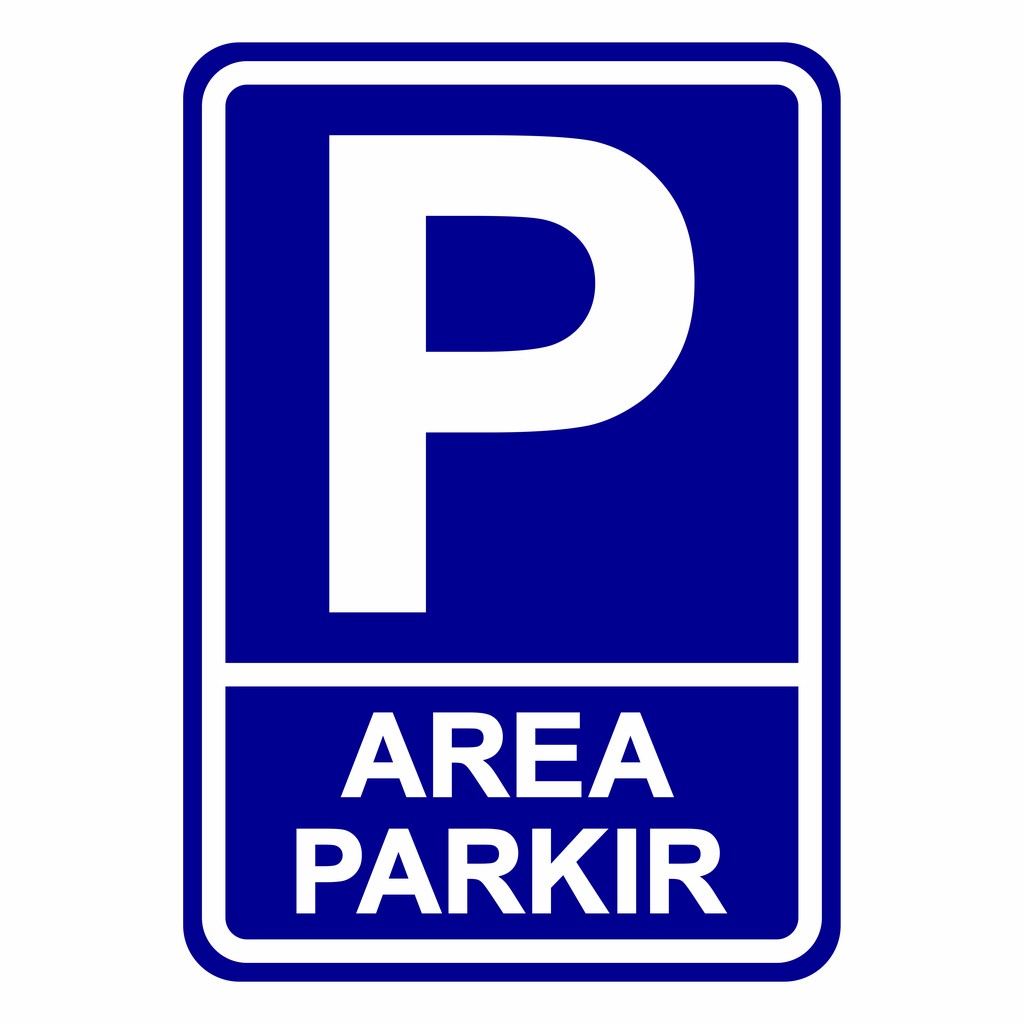 Jual Rambu Area Parkir Parking Area 35cm x 50cm Plat Alumunium | Shopee ...