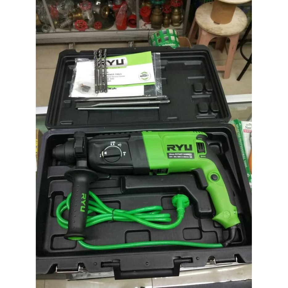 Jual MESIN BOR RYU RRH 26 / BOR SDS PLUS RYU 26 MM / BOR 3 FUNGSI BOBOK ...