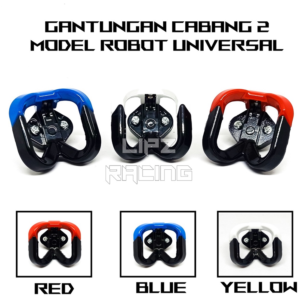 Jual Gantungan Barang Motor Cabang 2 Model Robot Cakar Universal