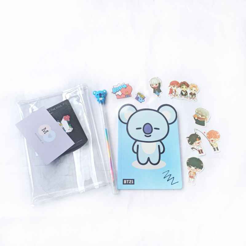 Jual BT21 pouch notebook kit | Shopee Indonesia
