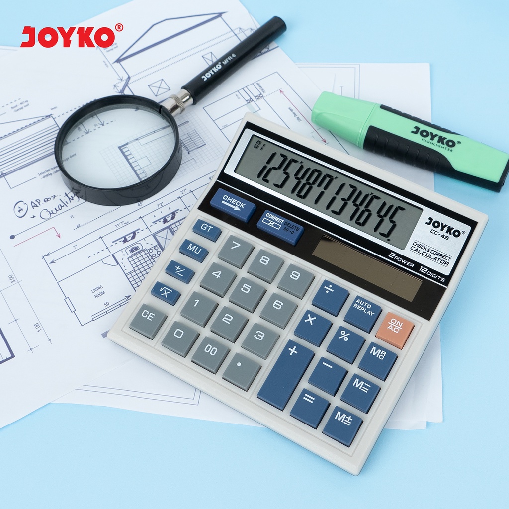 JOYKO Calculator Kalkulator CC-45 12 Digits Check & Correct (4)