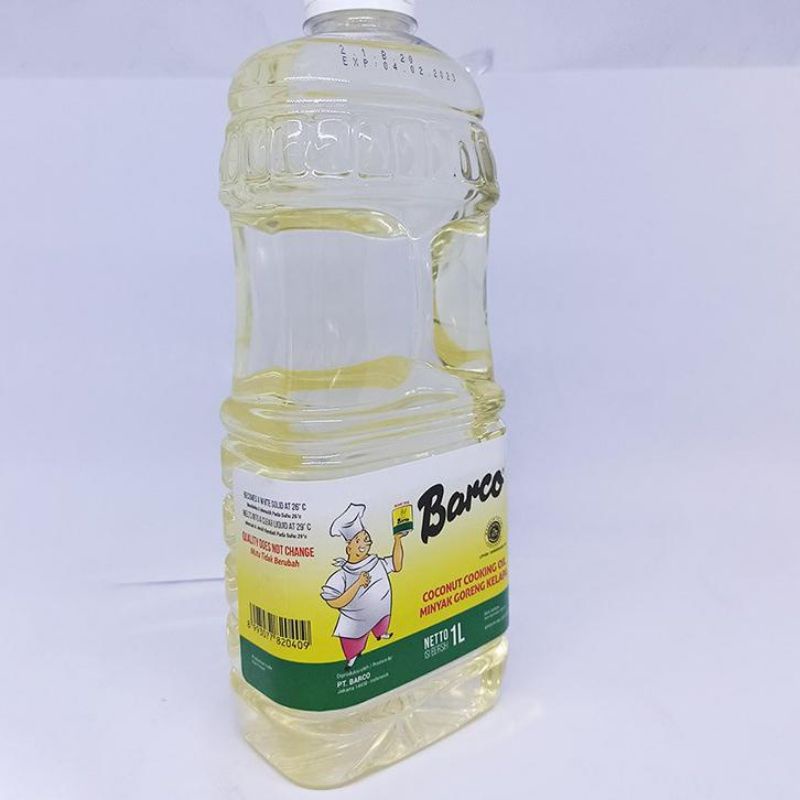 Jual Barco Minyak Kelapa Murni 1 Liter Botol | Shopee Indonesia