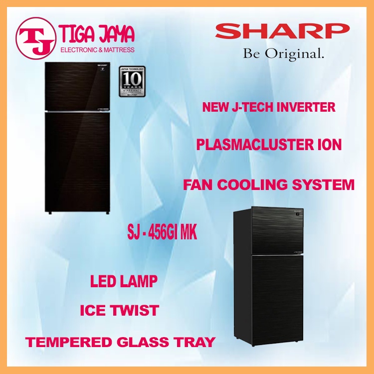 Jual SHARP SJ 456GI MK KULKAS SHARP INVERTER SJ456GI PLASMACLUSTER ION ...