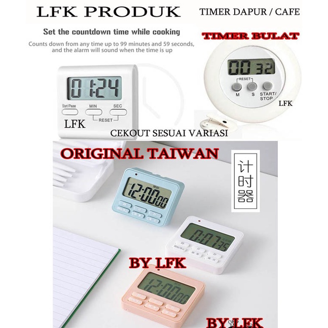 Jual Premium Kitchen Timer Masak Dapur Countdown Digital Alarm Clock