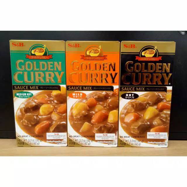 Jual S&B Golden Curry Mild Medium Hot Japan Curry Kari Jepang 1kg 220g ...