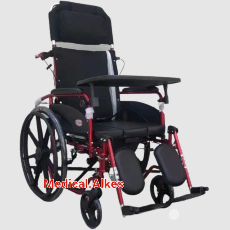 Jual Kursi Roda Avico Zeus 5 in 1 Rangka Aluminium Commode Rebahan ...