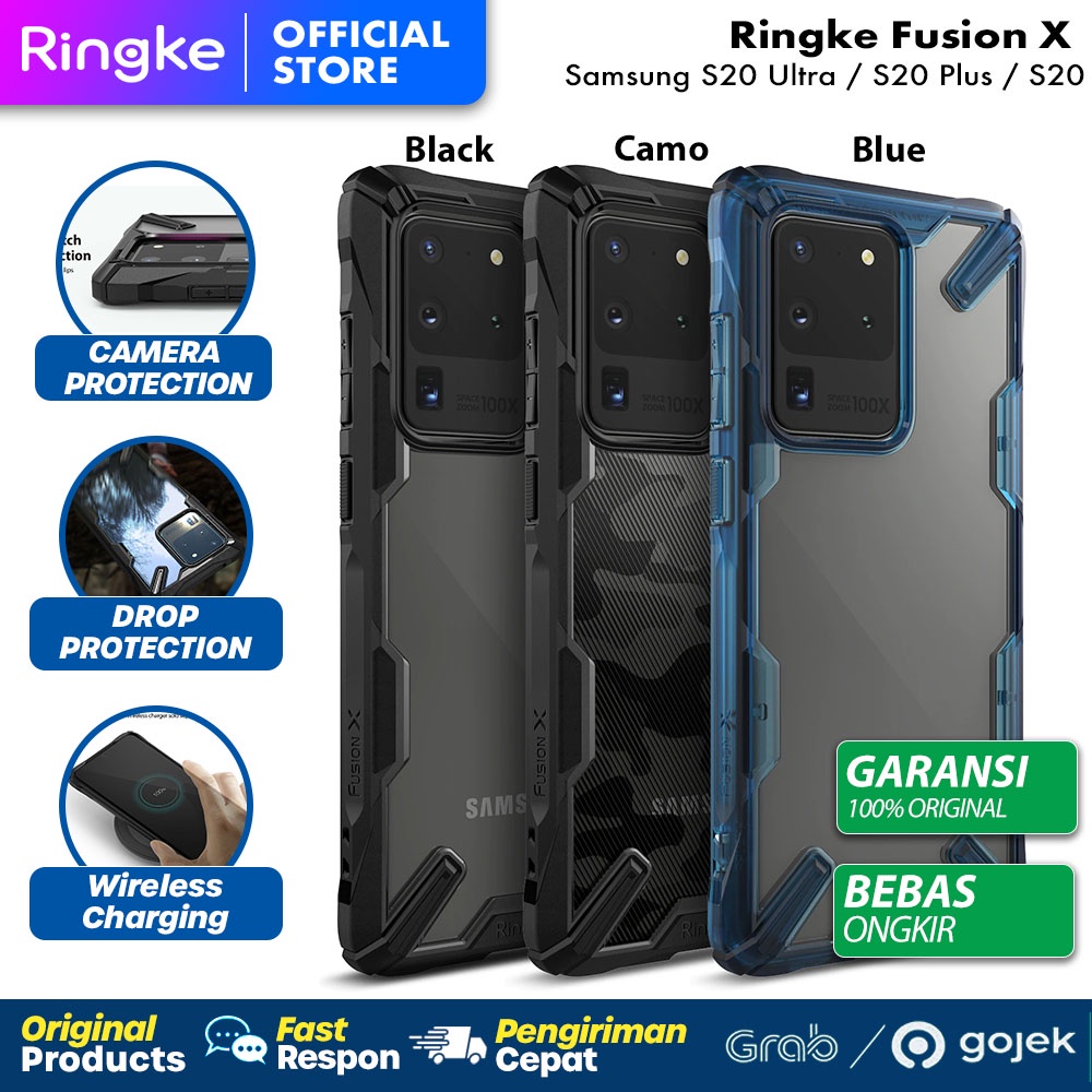 Case Samsung Galaxy S20 Ultra S20 Plus S20 Ringke Fusion X Casing