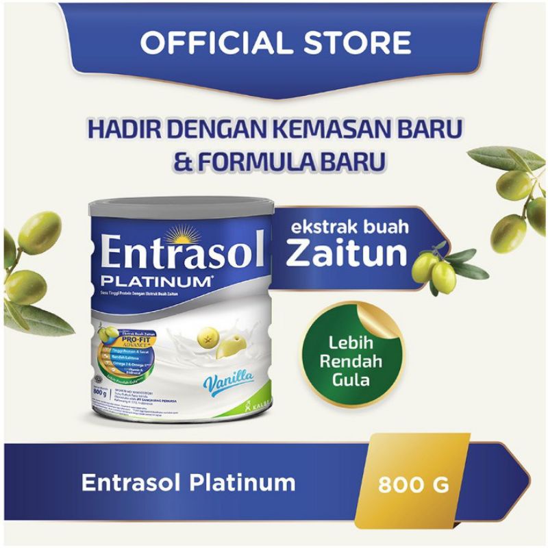 Jual Entrasol Platinum Vanilla 800gr | Shopee Indonesia