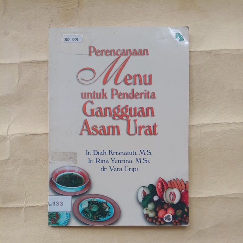 Jual PERENCANAAN MENU UNTUK PENDERITA GANGGUAN ASAM URAT (ORIGINAL ...