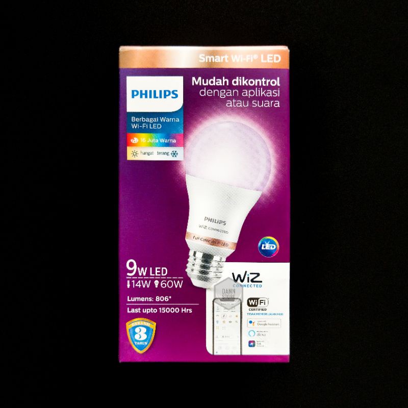 Jual Lampu Philips Smart WiFi LED 8Watt & 9Watt Color RGB & Tunable ...