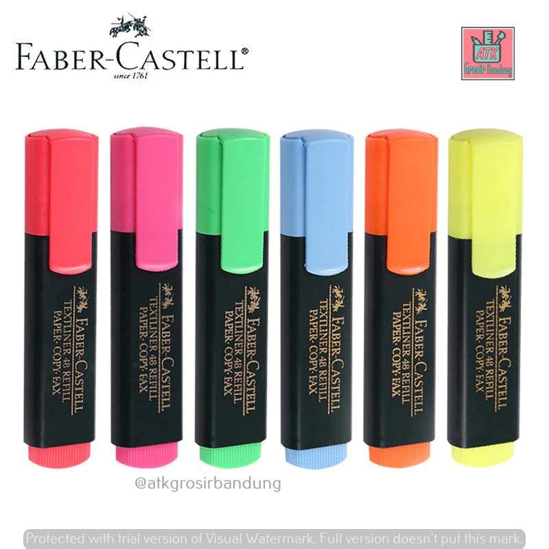 Jual Highlighter Faber-Castell Textliner 48 Warna Translucent Satuan ...
