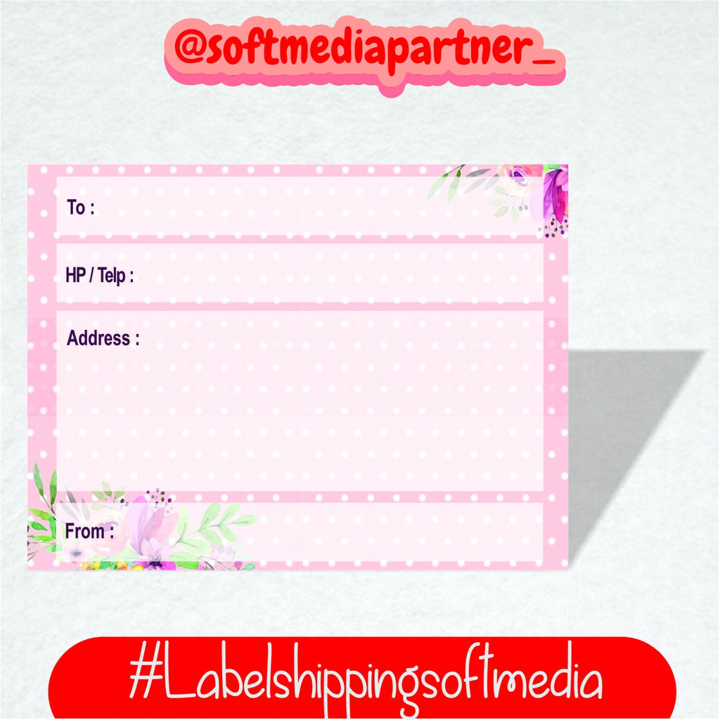 Jual LABEL SHIPPING CUSTOM ( LS-3 ) | Shopee Indonesia