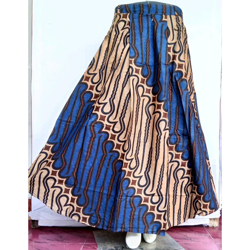 Jual rok batik klok motif parang warna Biru | Shopee Indonesia