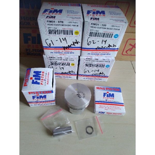 Jual PISTON KIT SEHER RING FIM 31 STD 100 200 DIAMETER 61 62 63 PEN PIN ...