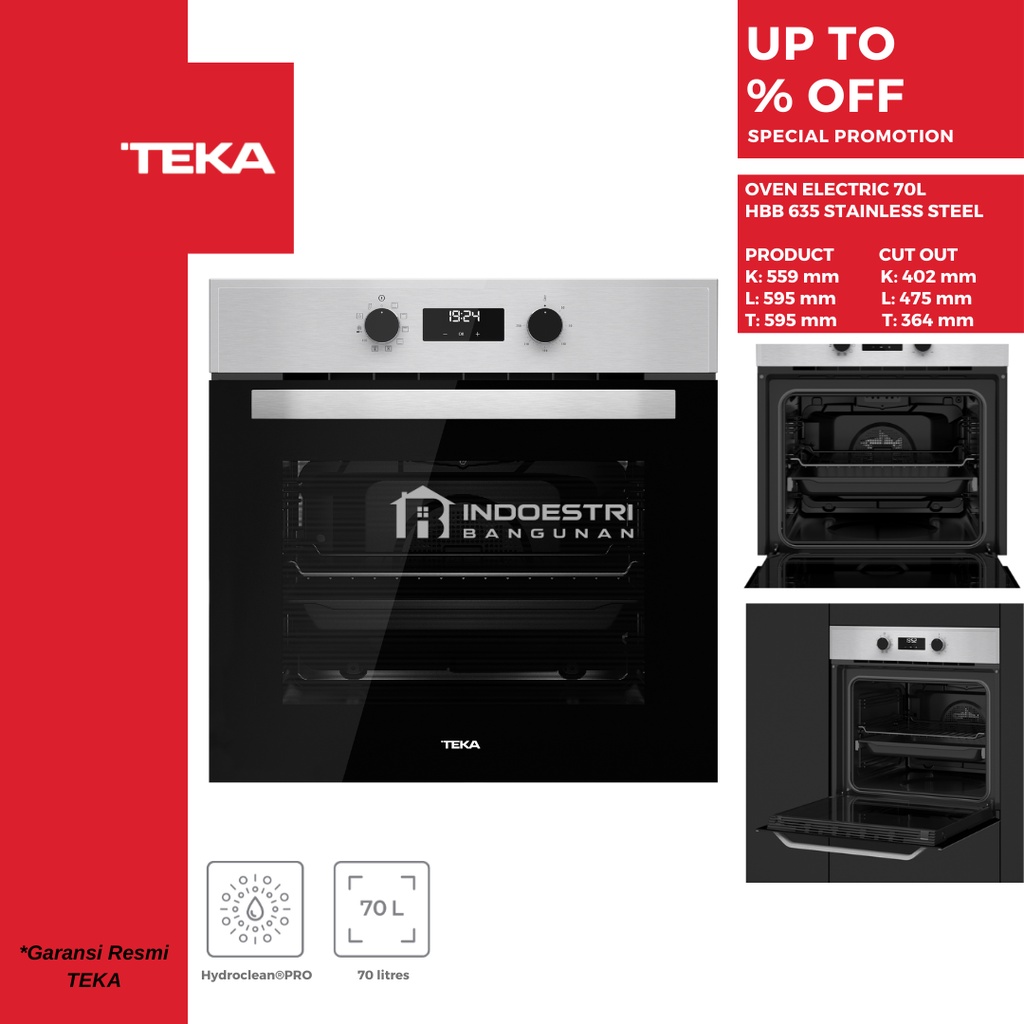 Jual Oven Teka HBB 635 SS Electric Oven / Oven Listrik Tanam Teka HBB