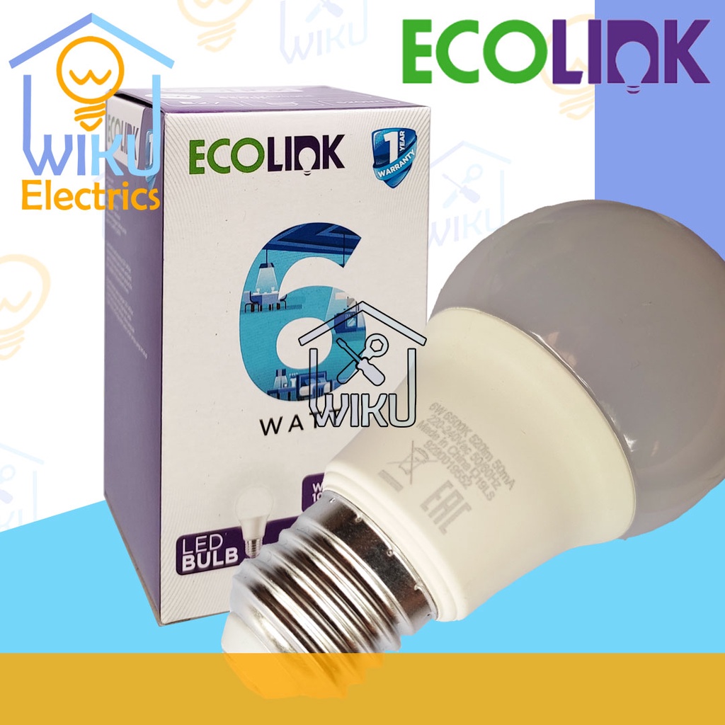 Jual Ecolink Lampu Bohlam LED 6w Kantor Toko Rumah 6 watt Terang ...