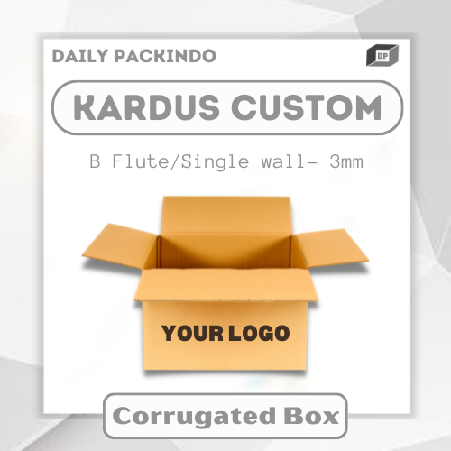 Jual KARDUS PACKING CUSTOM BOX PACKAGING KEMASAN SABLON MURAH 35X12X10 ...