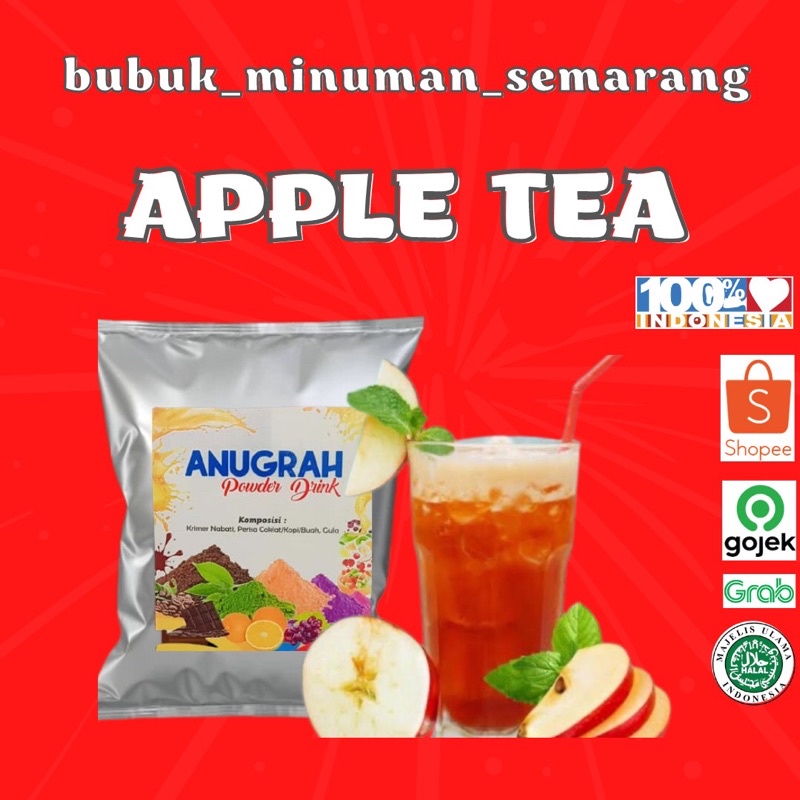 Jual Bubuk Minuman Apple tea 1kg apel tea | Shopee Indonesia
